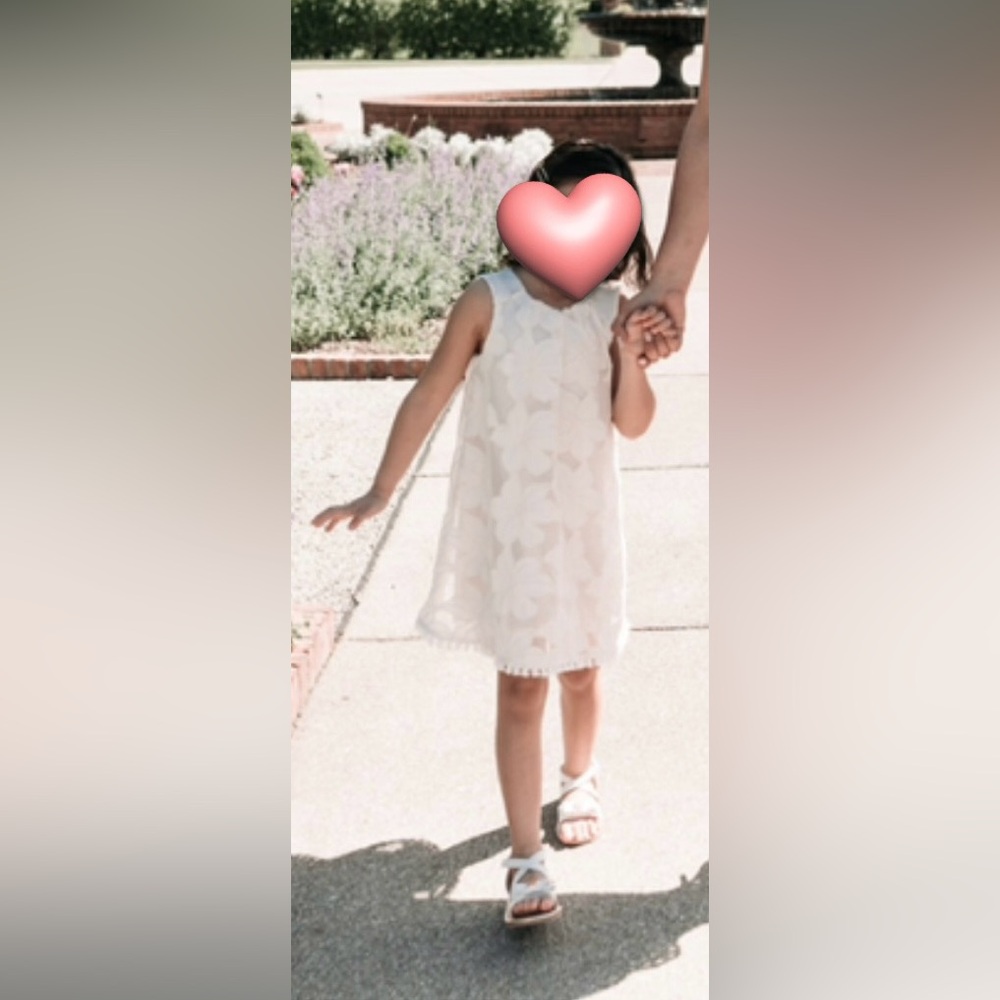 Charming White Kids Dress